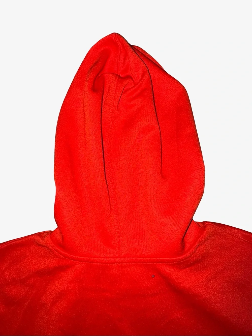 adidas men’s Red Hoodie with Black Logo and Sleeve Stripes size M